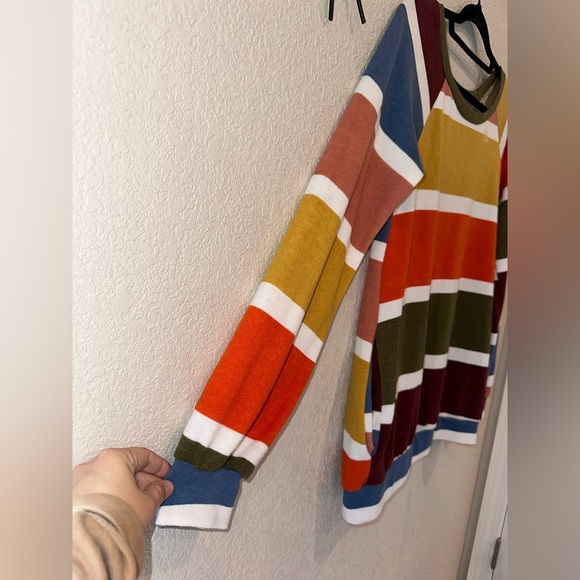 Two Twenty Five Multicolored Striped Sweater Women's Size Small - Picture 5 of 11